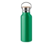 Thermos bottles with bamboo lids with handle, 500 ml colour green