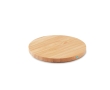 Wireless bamboo mobile phone charger colour wood