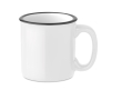 Trendy ceramic cup in a vintage look, 240 ml colour black