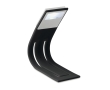 Flexible reading light in black and white colour black