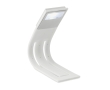 Flexible reading light in black and white colour white