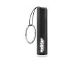 Flashlight with a glowing logo as a promotional item colour black