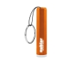 Flashlight with a glowing logo as a promotional item colour orange