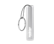 Flashlight with a glowing logo as a promotional item colour silver