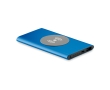 Aluminium wireless power charger, 4000 mAh colour royal blue