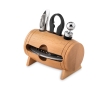 Original barrel-shaped wine set colour wood