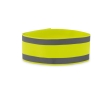 Reflective, sporty lycra wristband for promotional events colour neon yellow