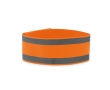 Reflective, sporty lycra wristband for promotional events colour neon orange