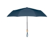 Foldable manual umbrella made of RPET with matching cover, Ø 99 colour blue