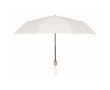 Foldable manual umbrella made of RPET with matching cover, Ø 99 colour white