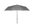 Foldable manual umbrella made of RPET with matching cover, Ø 99 colour grey