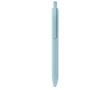 Sustainable ballpoint pen made of a wheat straw mix, blue ink colour blue