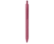 Sustainable ballpoint pen made of a wheat straw mix, blue ink colour red