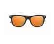 Sunglasses, bamboo temples & mirrored lenses, UV400 protection colour orange