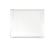 Affordable transparent toiletry / cosmetics bag for travel colour transparent white