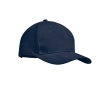 Promotional baseball cap with 6 panels and tuck tab colour blue