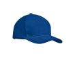 Promotional baseball cap with 6 panels and tuck tab colour royal blue