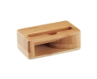 Bamboo phone holder with sound amplifier colour wood