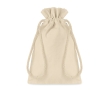 Small cotton gift bag, 105 g/m2 colour beige