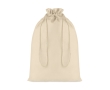 Large cotton bag with drawstring in a natural tone, 105 g/m2 colour beige