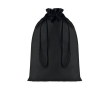 Large cotton fabric bag for gifts, 105 g/m2 colour black