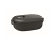 Lunch box made of PP with leak-proof closure, 1 L colour black