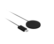 Wireless mobile phone charging pad, ultra slim colour black