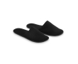 Hotel slippers, polyester, logo printable  colour black