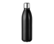 Coloured glass bottle with steel lid, 650 ml colour black