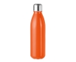 Coloured glass bottle with steel lid, 650 ml colour orange