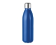 Coloured glass bottle with steel lid, 650 ml colour royal blue