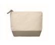 Cotton toiletry bag, 340 g/m2 colour taupe grey