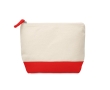 Cotton toiletry bag, 340 g/m2 colour red