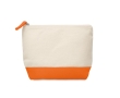 Cotton toiletry bag, 340 g/m2 colour orange
