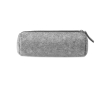 Simple pencil case made of RPET felt colour grey