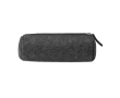Simple pencil case made of RPET felt colour dark grey