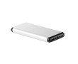 Power bank with suction cups, 10,000 mAh colour matt silver