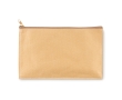 Large pencil case made of kraft paper for giveaways colour beige