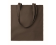 Affordable tote bag in bright colours for events, 180 g/m2 colour dark brown
