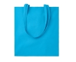 Affordable tote bag in bright colours for events, 180 g/m2 colour turquoise