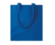 Affordable tote bag in bright colours for events, 180 g/m2 colour royal blue