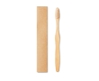 Sustainable, bamboo toothbrush with nylon bristles colour white