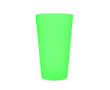Reusable PP cup with frosted finish surface, 500 ml colour transparent green