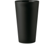 Reusable PP cup with frosted finish surface, 550 ml colour black