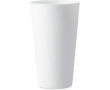 Reusable PP cup with frosted finish surface, 550 ml colour white