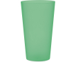 Reusable PP cup with frosted finish surface, 500 ml colour transparent green