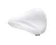 Saddle cover made of recycled plastic for bike shops colour white