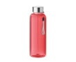 Leak-proof water bottle, recycled plastic, 500 ml colour transparent red