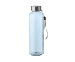 Leak-proof water bottle, recycled plastic, 500 ml colour transparent light blue