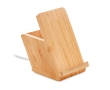 Wireless charging station & bamboo pen holder, iPhone & Android colour wood
